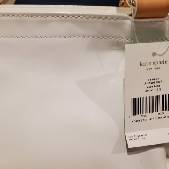 KM230_250 Kate Spade Pasadena Snow bag   Patent leather.